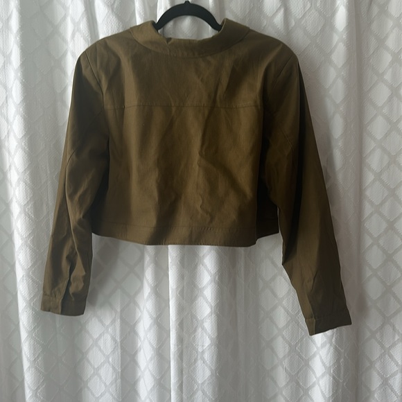 ELOQUII Cropped linen jacket. Never worn! - Picture 2 of 6